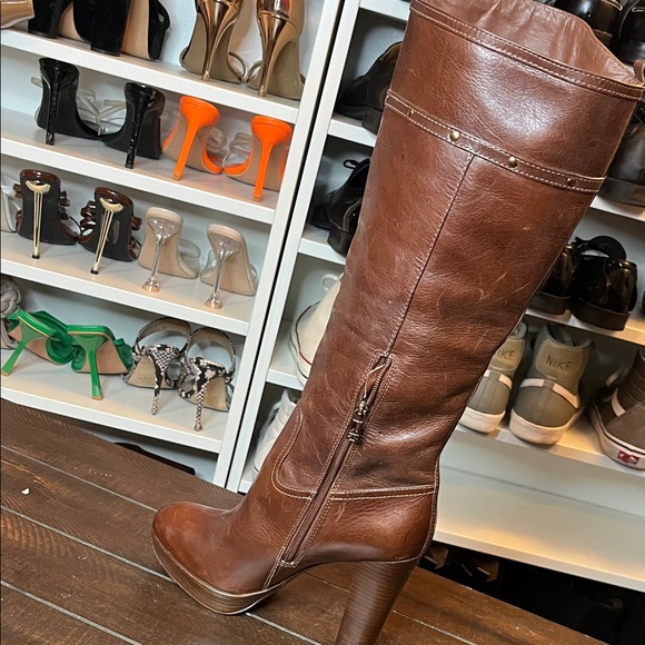 Tory Burch Knee-high Leather Tall Boots - Picture 7 of 11